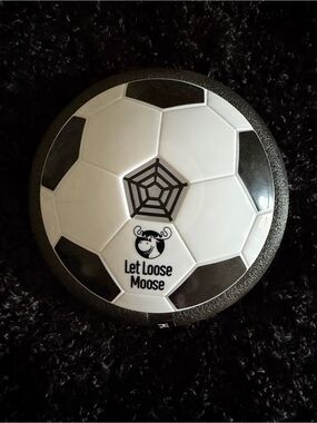Let Loose Moose Black & White Air Soccer Disc
